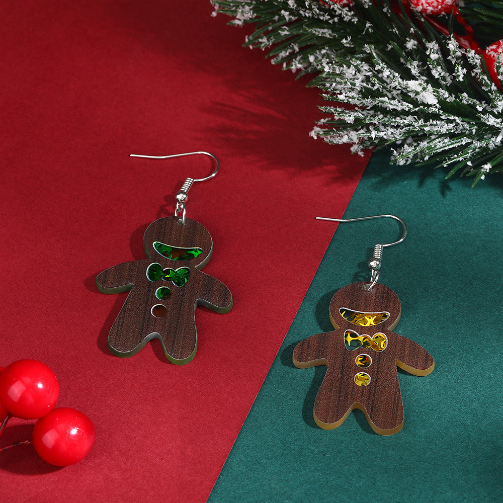 Eco-friendly Acrylic Earrings Christmas XINGX
