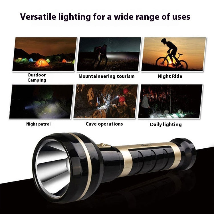 Led Flashlight Rechargeable Mini Plastic Home Lighting