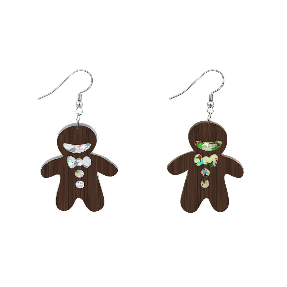 Eco-friendly Acrylic Earrings Christmas XINGX