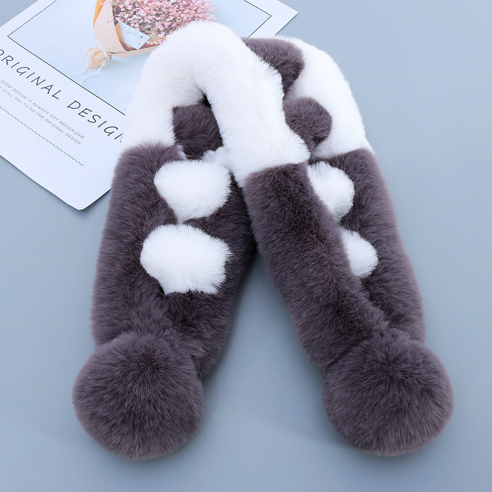 Double Sided Fur Eco-friendly Fur Scarf