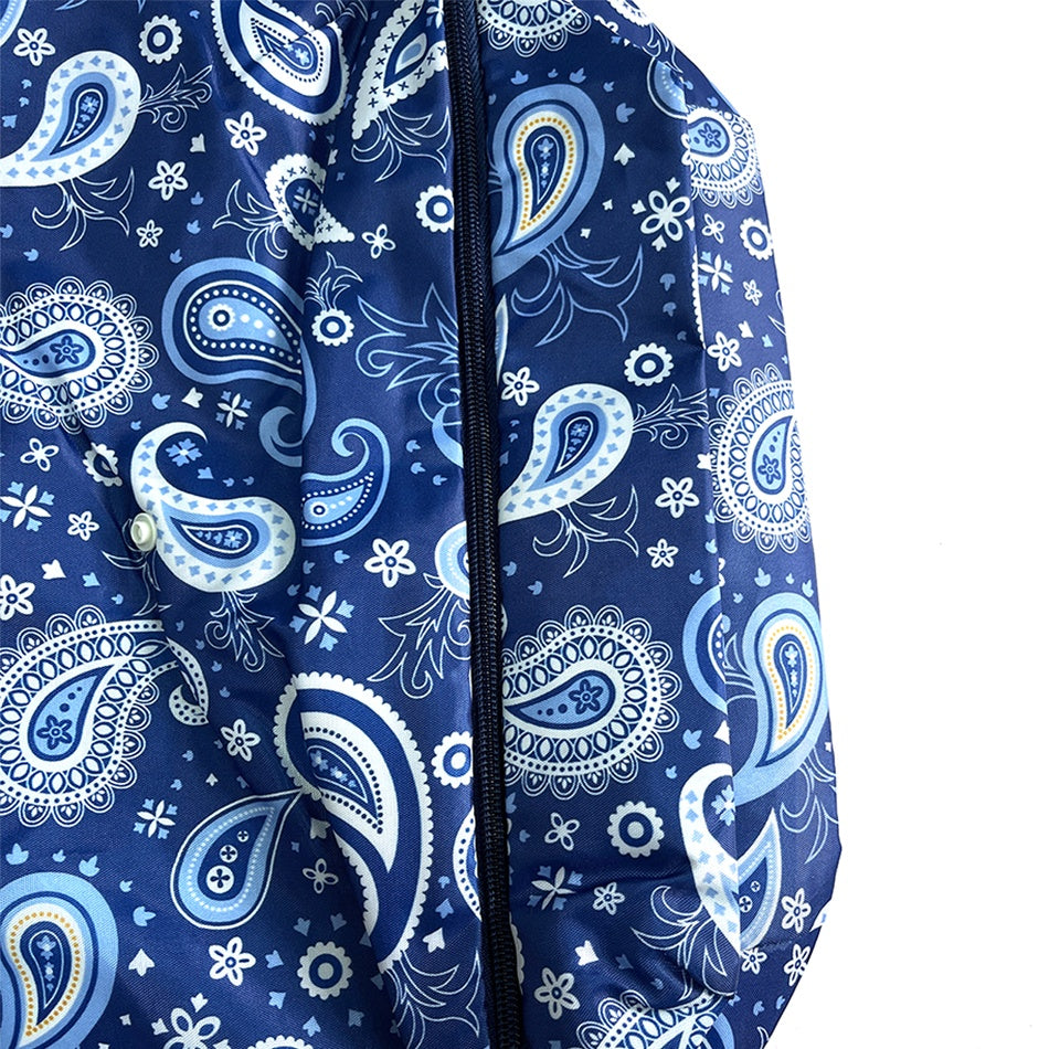 Reusable Shopping Bag Retractable Zipper Foldable Storage Tote Bag Eco-Friendly