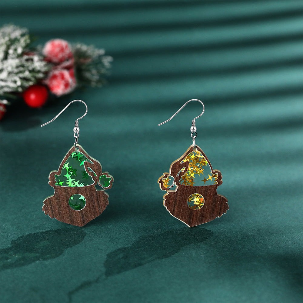 Eco-friendly Acrylic Earrings Christmas XINGX